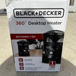 BLACK+DECKER Electric Heater, Portable Heater with 3 Settings