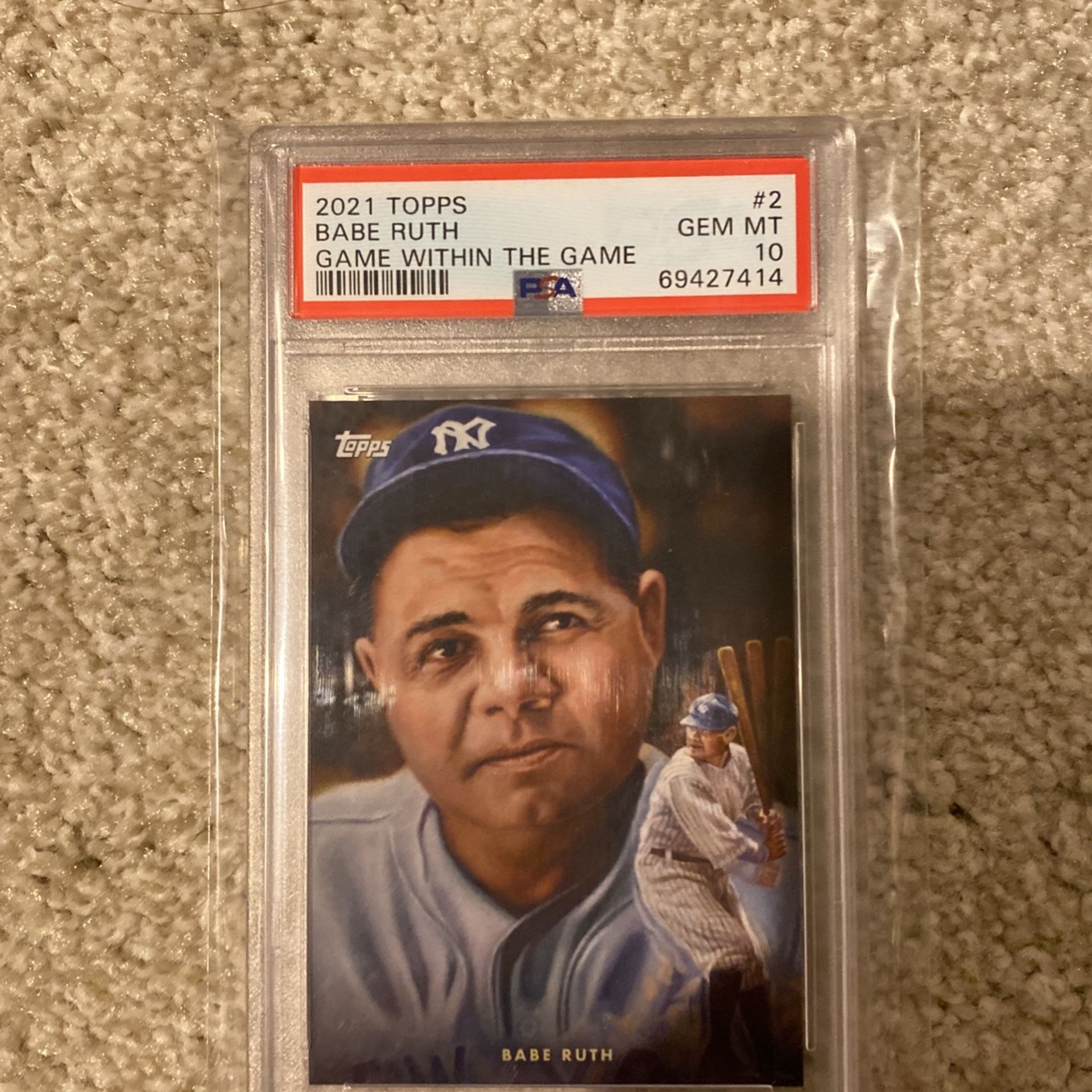 2021 Topps Babe Ruth PSA 10