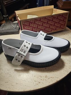 Vans Mary jane creepers white US 7.5 NIB