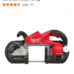 Mwaukee
M18 FUEL 18V Lithium-lon
Brushless Cordless Deep Cut
Band Saw (Tool-Only) new  2929-20