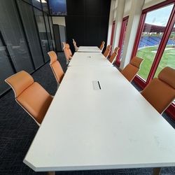 Conference room table and chairs / meeting room table office desk 