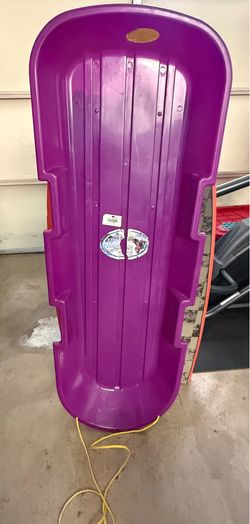 Purple snow sled