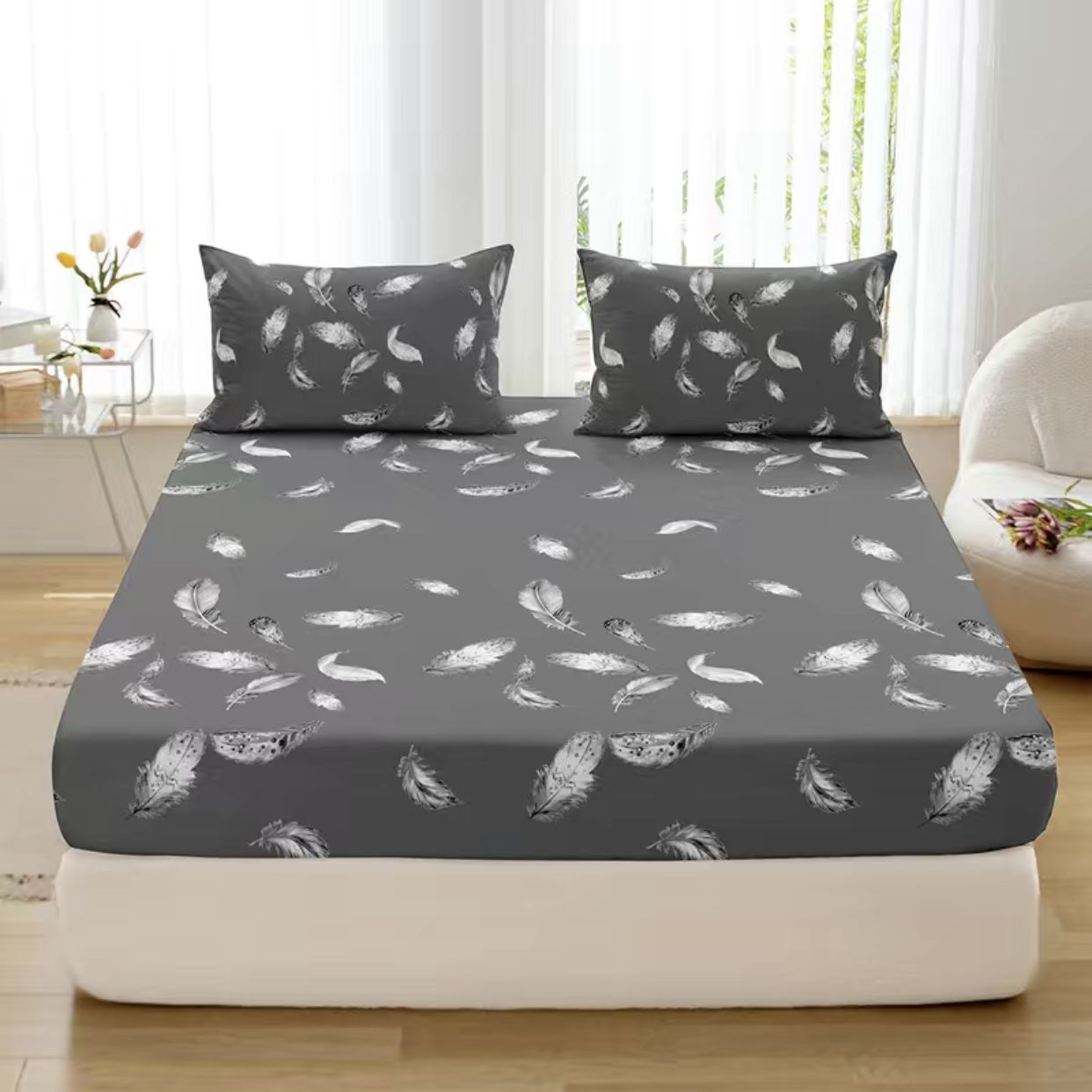 Beautiful King Size 3 Piece Bed Sheet Set