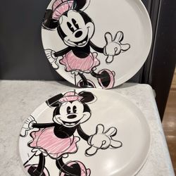 Zak Designs Disney Minnie Mouse Melamine 10" Plates 