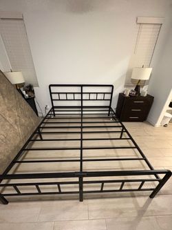 Cal King Bed Frame Like new