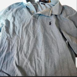 Polo Ralph Lauren Long Sleeve Polo Baby Blue m