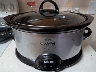 Stainless steel Rival Crock-Pot Smart-Pot slow cooker