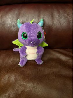 Ty Beanie Boos Daphne Purple Dragon Plush with Tag
