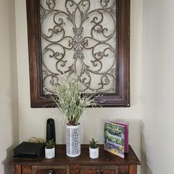 Console Table And With Wood-metal Frame $200