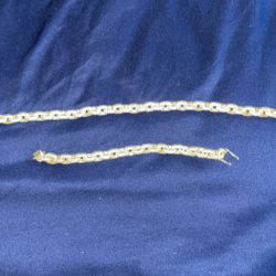 diamond chain & bracelet