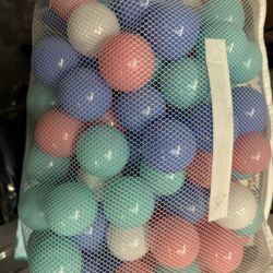 Play Ball Pit Balls Macaron Color Plastic Ball Pit Balls, 50 Piece Oceans Balls forKids, Indoor PlaygroundToyBalls,Children's Sensory 