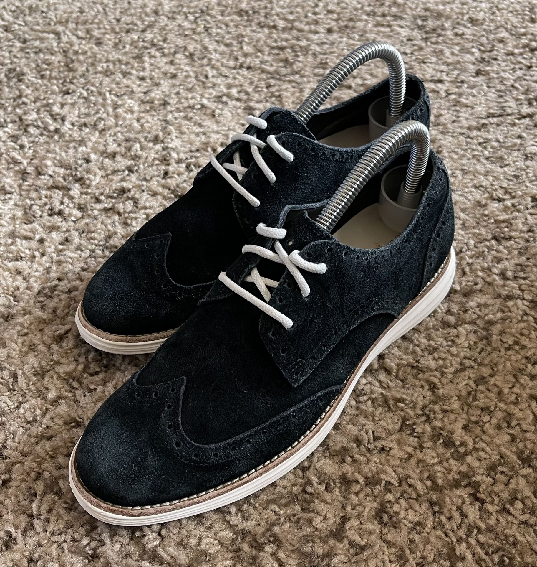 Cole Haan LunarGrand Suede WingTip Oxfords Women's Size