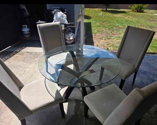 Glass table Dining set