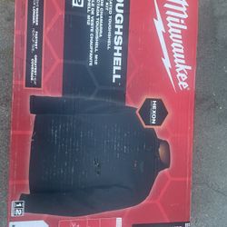 Milwaukee Men's Large M12 12-Volt Lithium-Ion Cordless Tough Shell Black Heated Jacket 