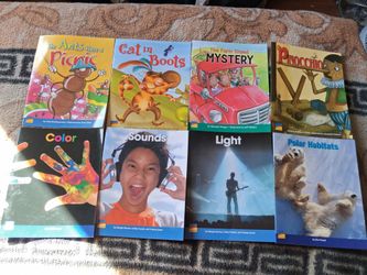Vintage Lot of 8 (Benchmark Education) Early 1999 Connections Leveled Readers-(K-2) Grade Homeschool/Teacher Books by "Kira Freed". Like New Condition