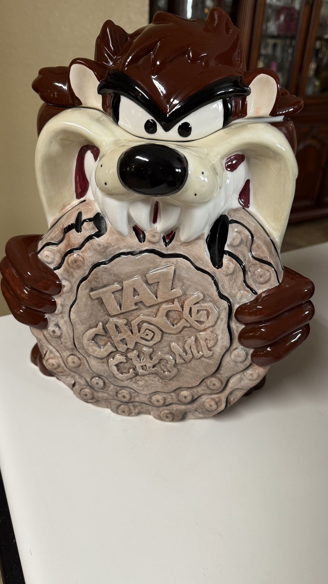 2001 Looney Tunes Taz Choco Chomp Cookie Jar by Gibson