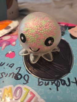 Pink and green air octopus squishy NOT FREE