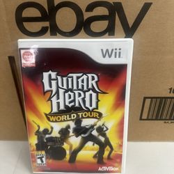 Guitar Hero World Tour (Nintendo Wii, 2008) CIB Complete & TESTED!