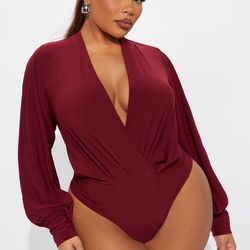 Long Sleeve Bodysuit ! Size 3X