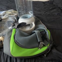 Drinking Bowl And Dog Bag