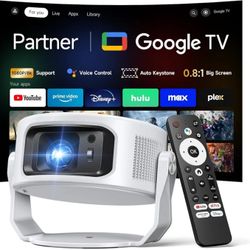 Philoent【Google TV Included】Smart Mini Projector, Ultra Short Throw