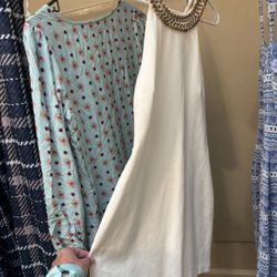 Bodycon White Halter Dress With Gold Studs & Cutout Waist 