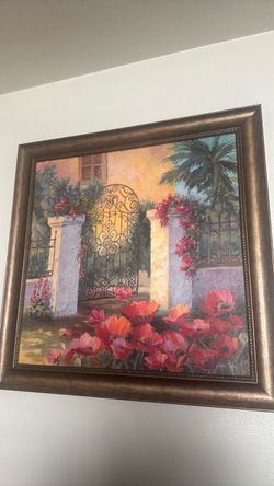 Home interior wall frame