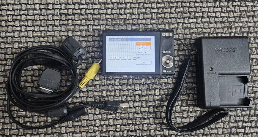 Sony Cyber-Shot DSC-T100 8.1MP 5x Digital Camera - Black