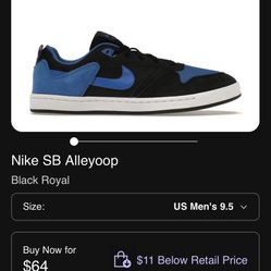 Nike SB Alleyoop Black & Royal Blue 