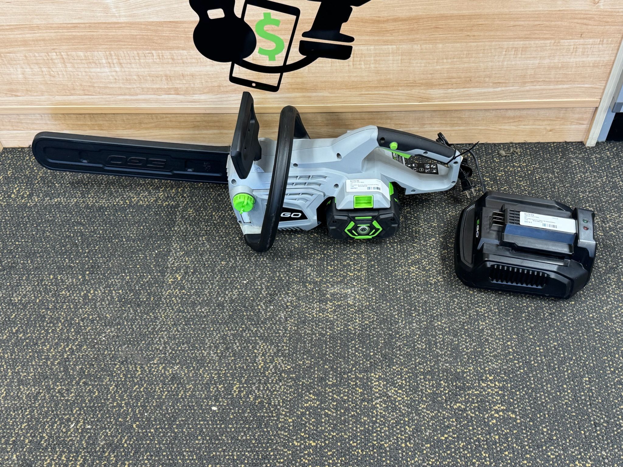 EGO CS1400 POWER+ 56-volt 18-in Battery 5 Ah Chainsaw Battery Included Charger Included