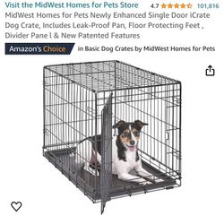 Dog Crate With Bedding