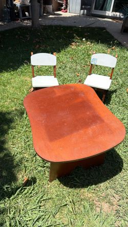 Kids table with chairs