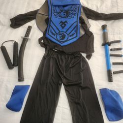 Blue Ninja Halloween Costume 