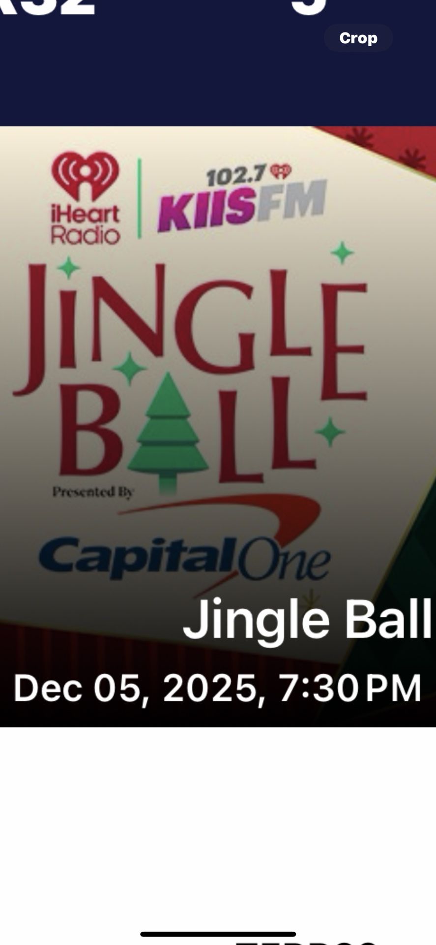Tickets””””JINGLE BALL “”” DEC. 5th