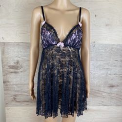 Cinema Etoile Lace Floral Babydoll Lingerie