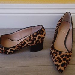 Franco SARTO Leopard Print Heels/shoes 6.5 Women's 