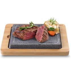 New in the box Lava Stone, Hot Rock Tabletop Grilling Stone