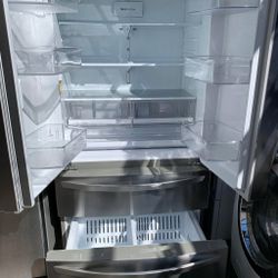 REFRIGERATOR LG 4 DOORS STAINLESS STEEL 🆓️FREE DELIVERY 🆓️