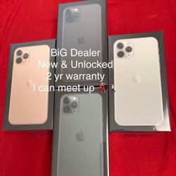 Unlocked Apple iPhone 11 Pro New $1000 Or iPhone 11 Pro Max New $1100 with 2 Years AppleCare Plus Warranty I Can Meet Up 