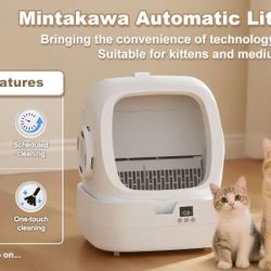 🔥【Brand New】Smart Automatic Cat Litter Box - APP Control + Weight Monitoring + Ultra-Quiet