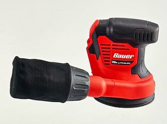 BAUER 20V Cordless 5” Orbit Sander with Battery & Charger