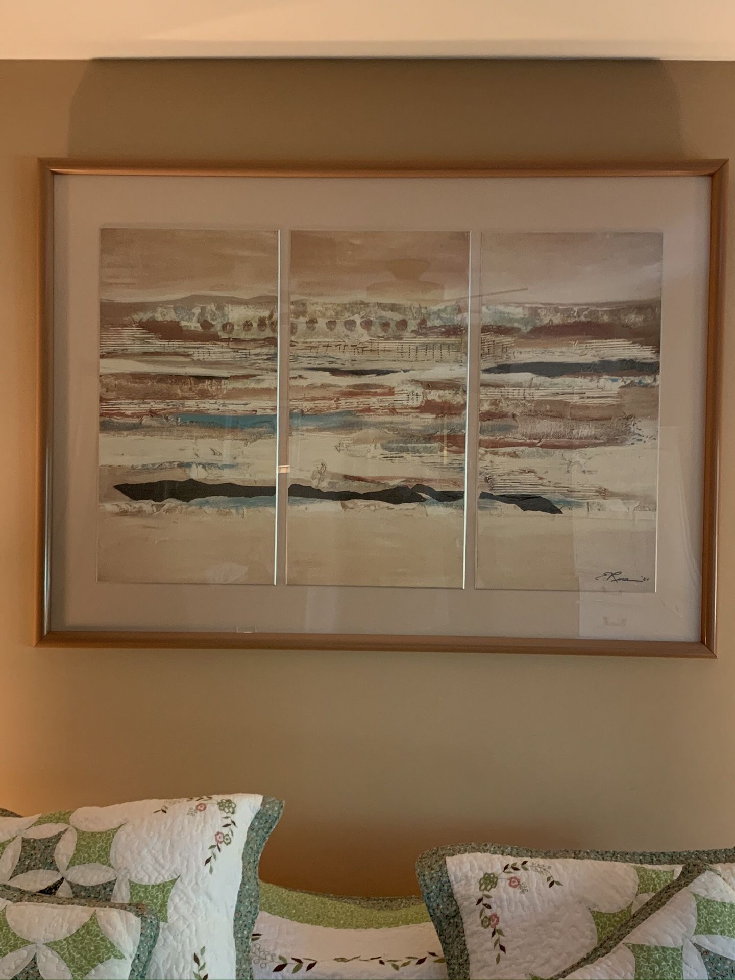 Framed and Matted Landscape Picture