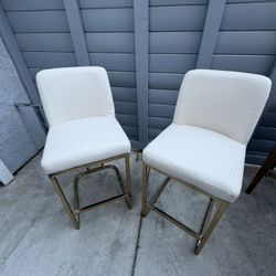 Barstools/ Gold Finish Legs