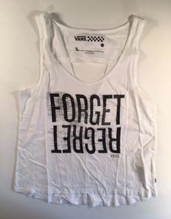 New without tags Vans Women’s white graphic tank top shirt size S small