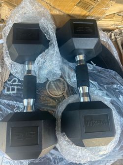 New 25 pounds dumbbells