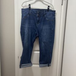 Wallflower High Rise Kelly Color Crops