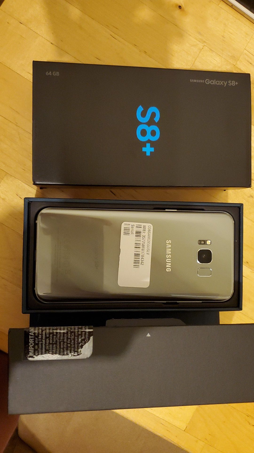 Samsung galaxy s8+ plus unlocked 64gb with otterbox cover