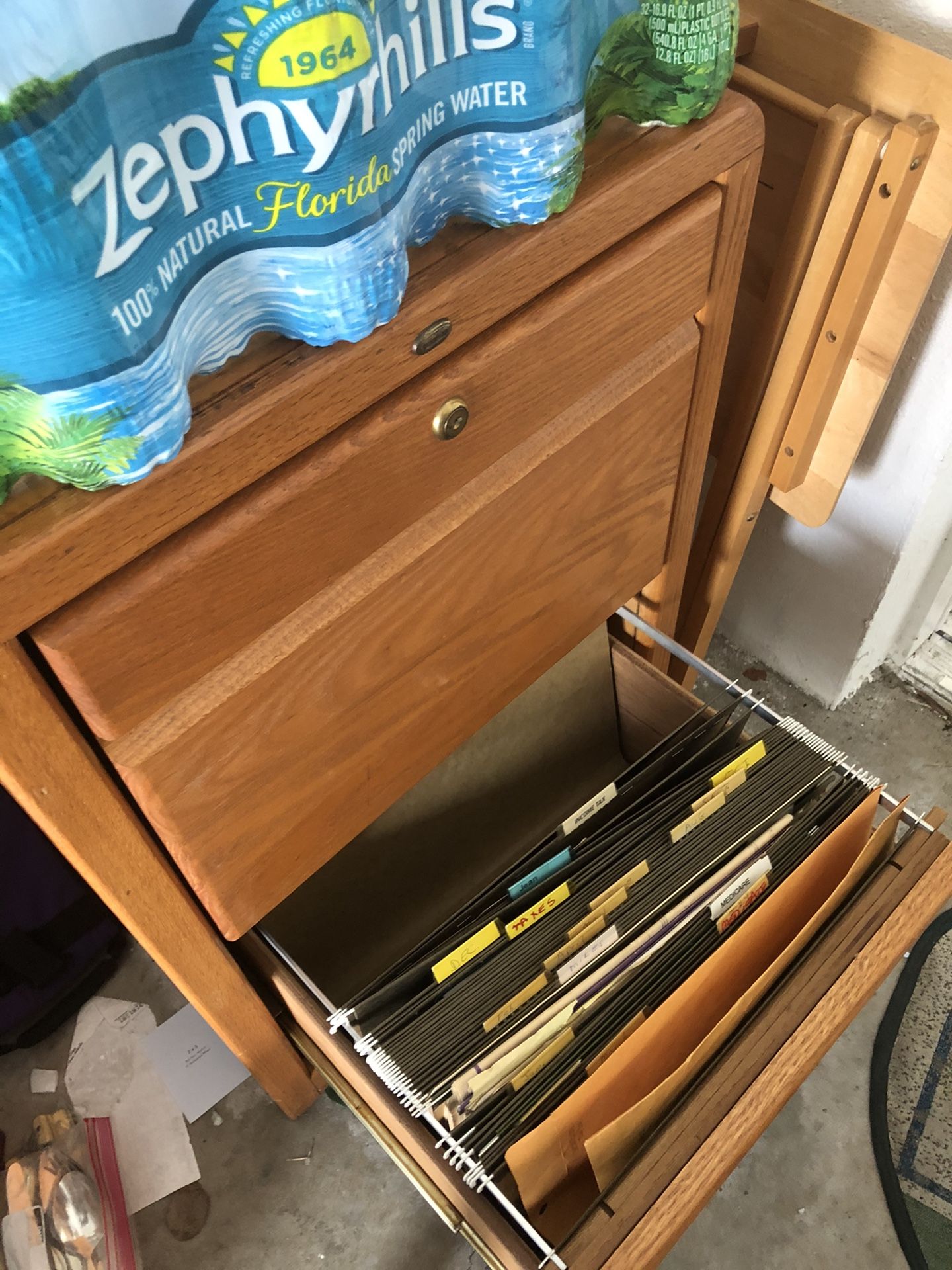 Wood file cabinet