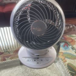 WOOZOO Fan, Oscillating Fan, Desk Fan, Table Air Circulator, Globe Fan, 5 Speeds, 82ft Max Air Distance, 90° Adjustable Tilt, 30 db Low No