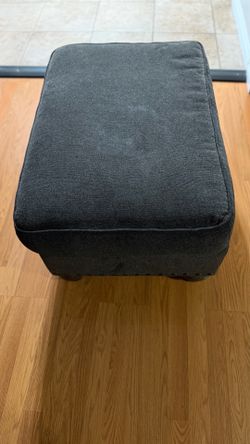 Ottoman Dark Grey Gray Brown